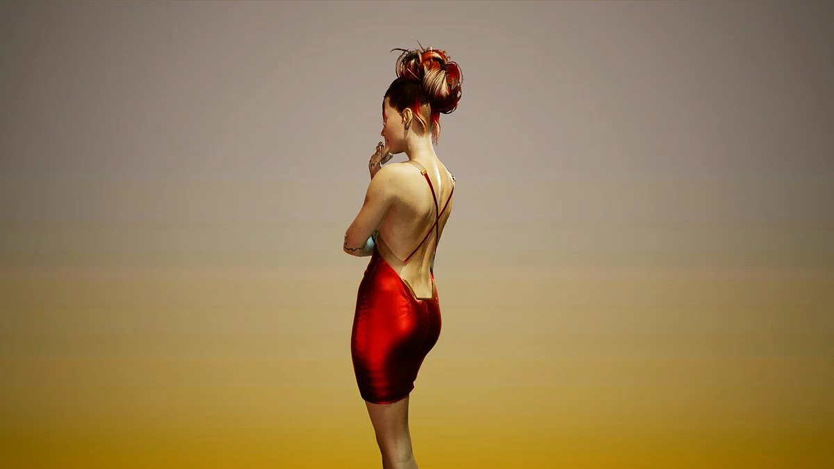 Cyberpunk 2077 — Платье с открытой спиной