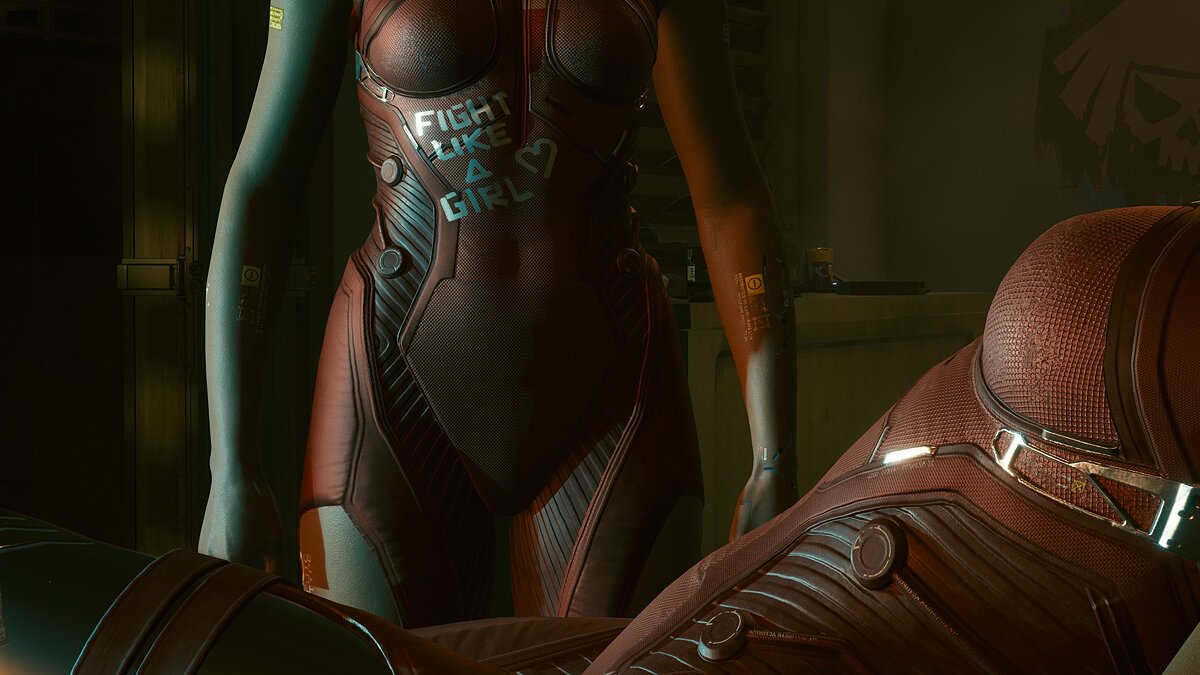 Cyberpunk 2077 — Детализированный женский костюм нетраннера