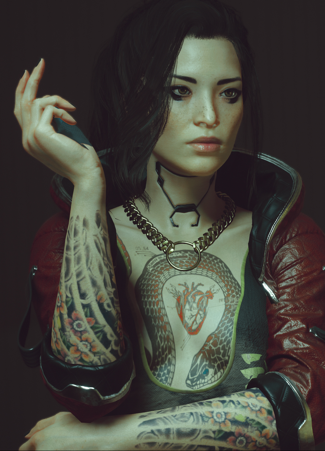 Cyberpunk tattoo mod фото 24