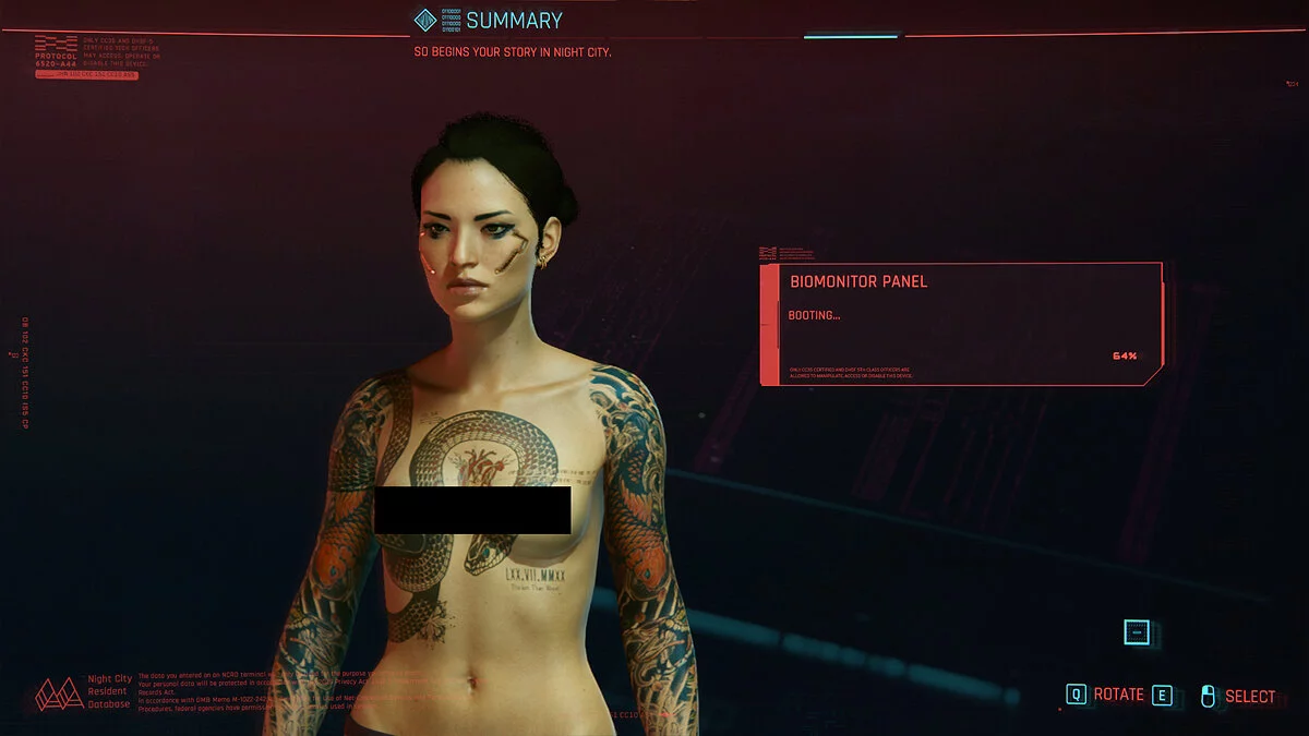 Cyberpunk 2077 — Татуировка тигровый коготь