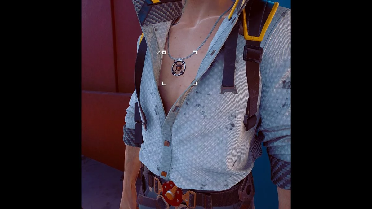 Cyberpunk 2077 — Кулон с пулей вместо очков на шее