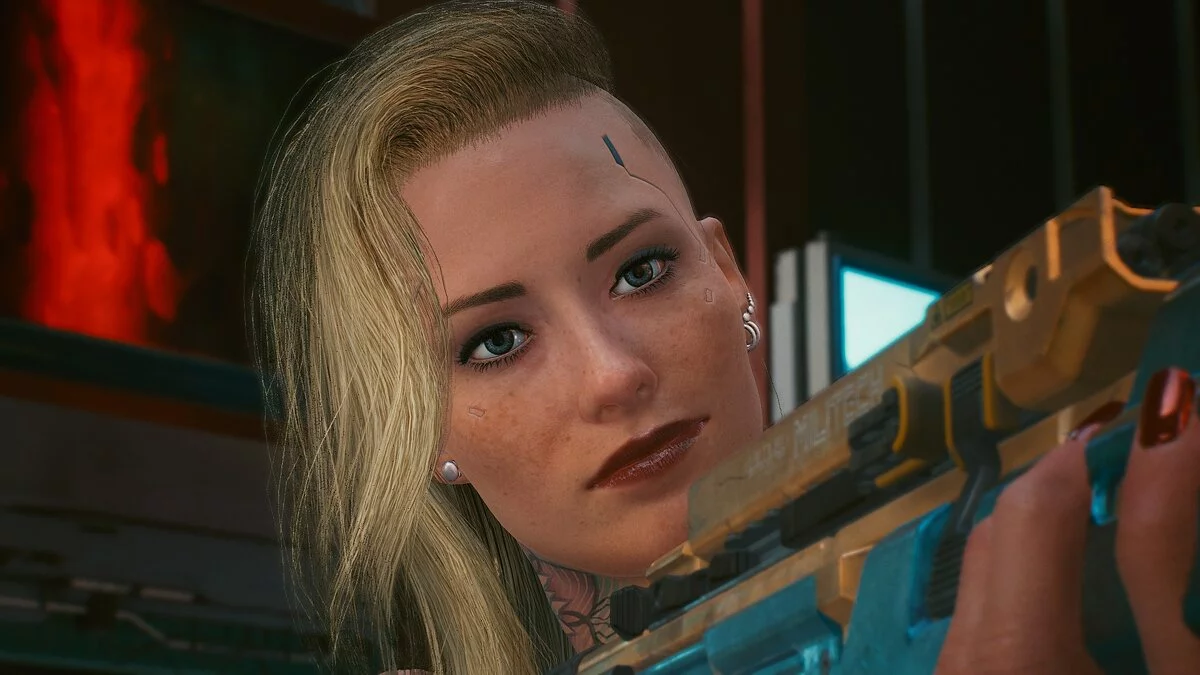 Cyberpunk 2077 — Красивая кочевница после ограбления