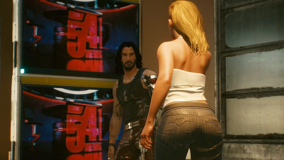 Cyberpunk 2077 — Красивая кочевница после ограбления