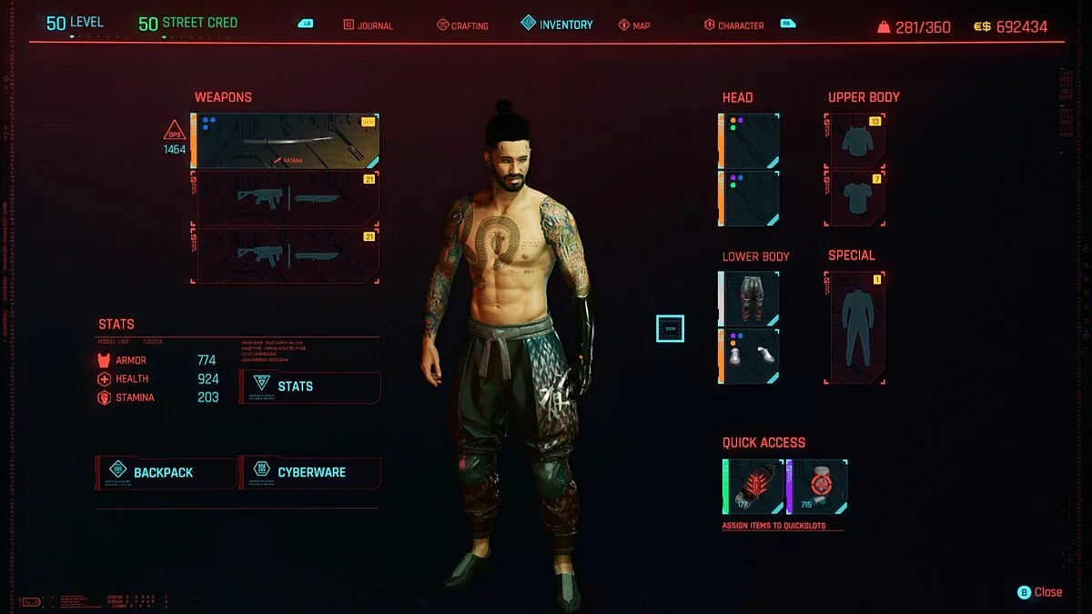 Cyberpunk 2077 — Черные руки гориллы