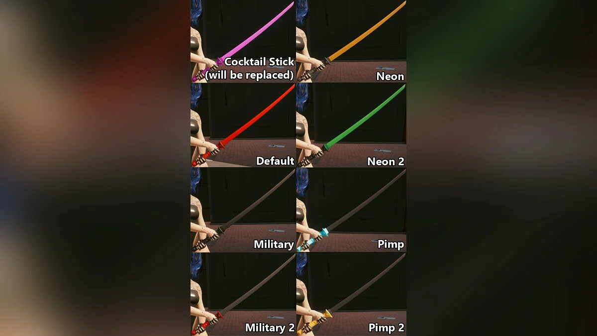 Cyberpunk 2077 — Замена текстуры легендарного оружия