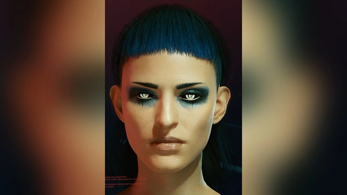 Cyberpunk 2077 — Готический макияж