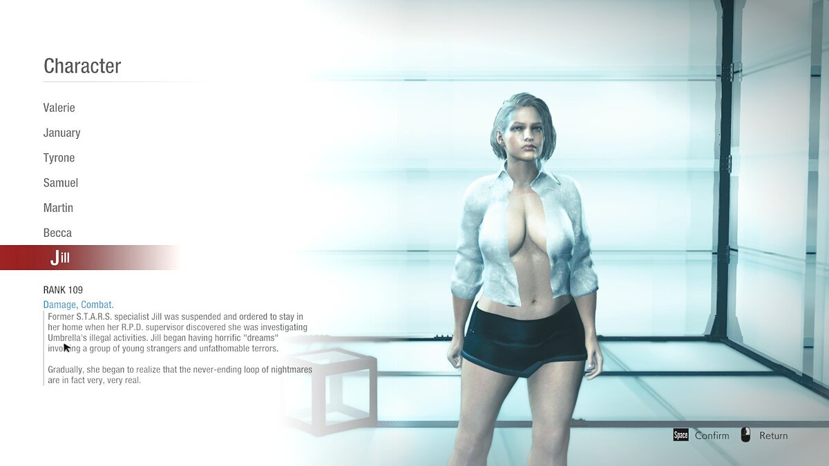 Resident Evil: Resistance — Джилл в сексуальной блузке