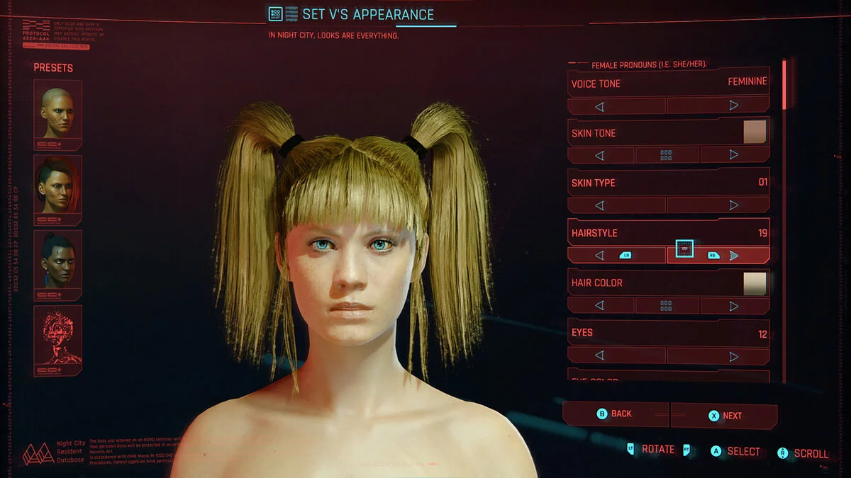 Cyberpunk 2077 — Новые прически