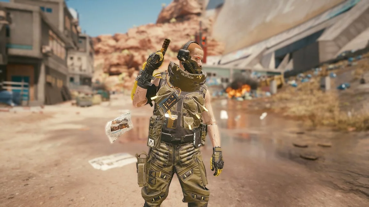 Cyberpunk 2077 — Рубашка и жилет «Милитех»