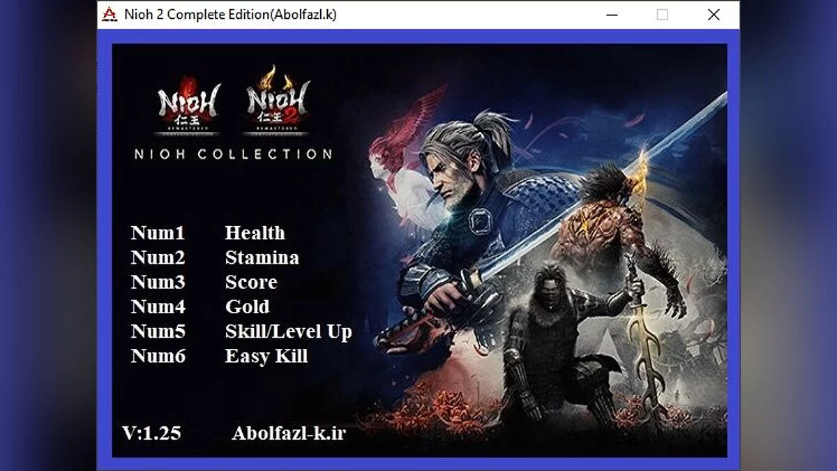 Nioh 2: Complete Edition — Трейнер (+6) [1.25]