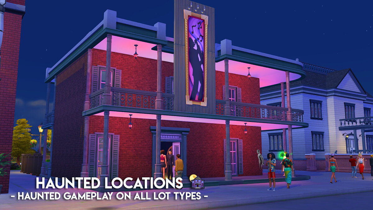 The Sims 4 — Свойство участка — дом с привидениями