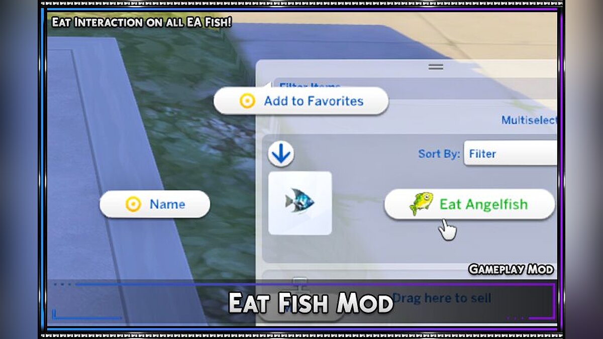 The Sims 4 — Возможность есть рыбу 1.0