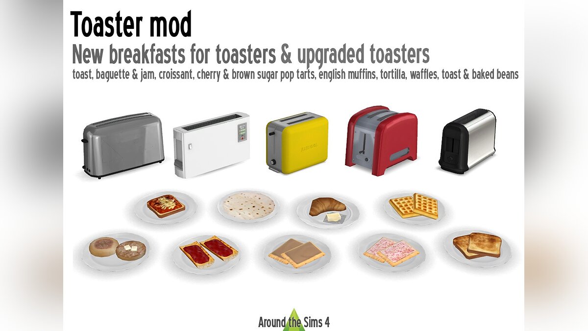 The Sims 4 — Функциональные тостеры с новыми рецептами для них