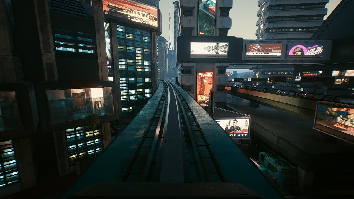 Cyberpunk 2077 — Сохранение на крыше поезда