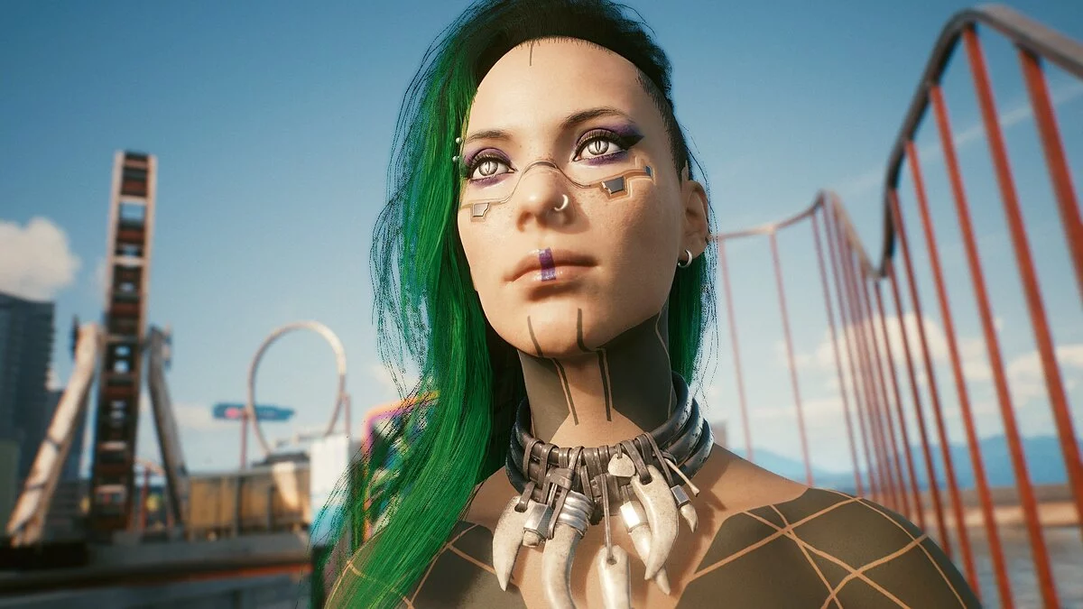 Cyberpunk 2077 — Татуировки в стиле блэкворк