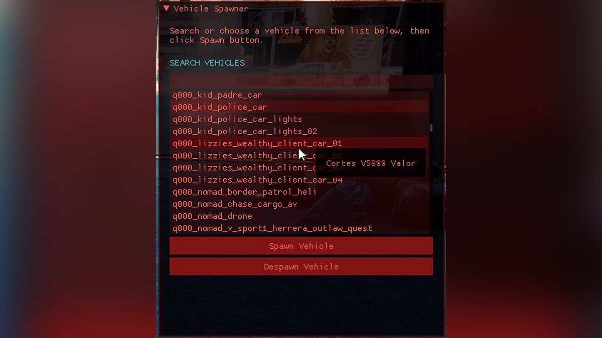 Cyberpunk 2077 — Спавнер машин / Трейнеры / Читы