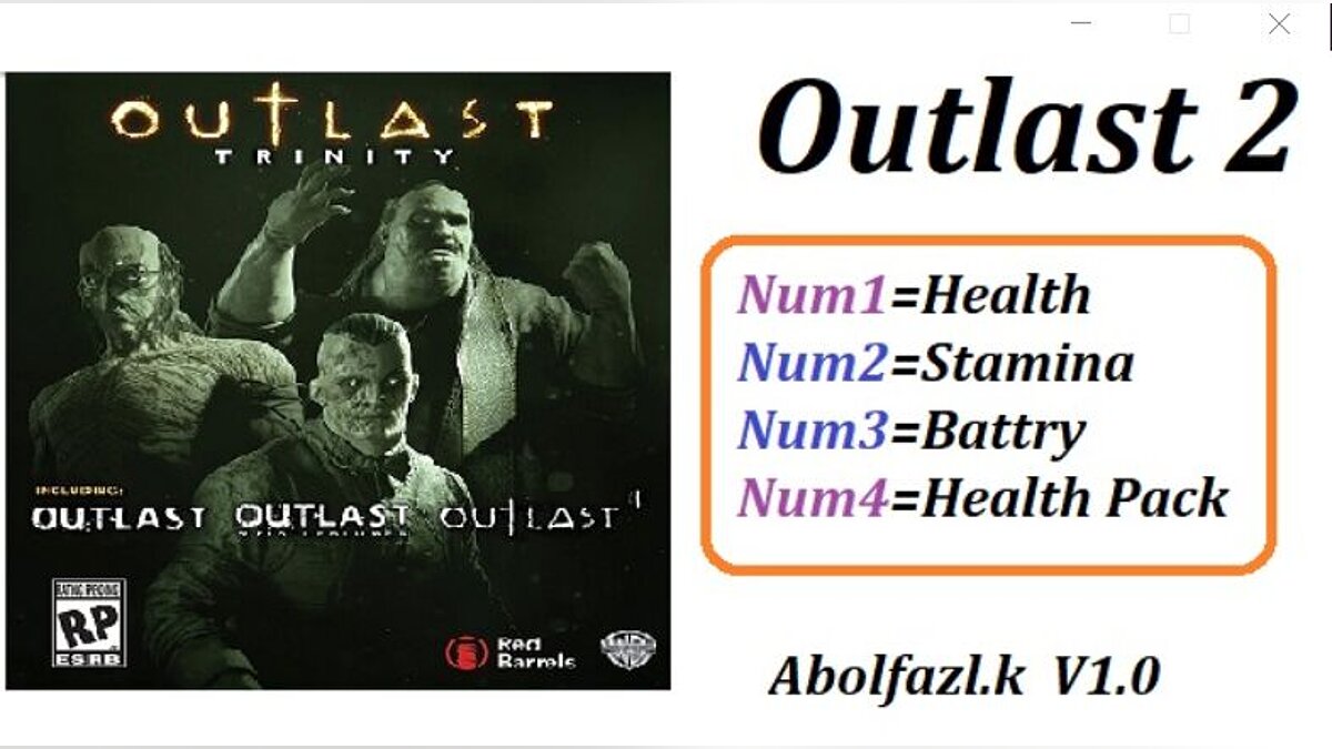 Outlast 2 — Трейнер (+4) [1.0]