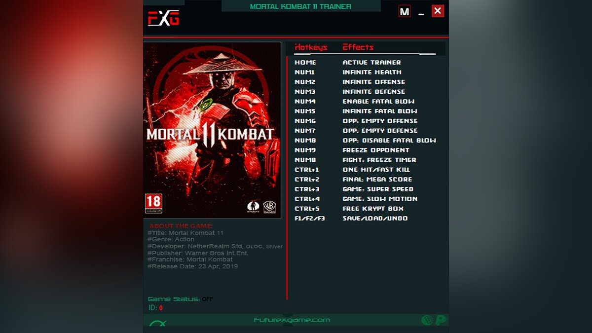 Mortal Kombat 11 — Трейнер (+16) [V20200929]