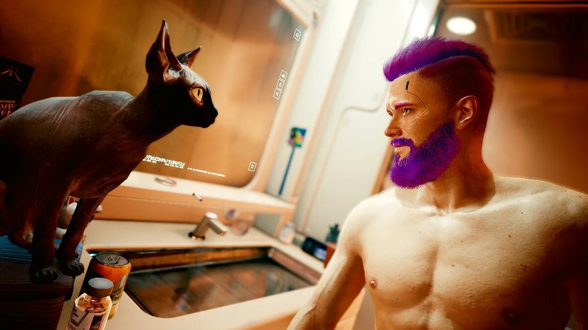 Cyberpunk 2077 — Ви с фиолетовой бородой