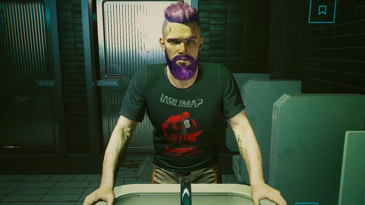 Cyberpunk 2077 — Ви с фиолетовой бородой
