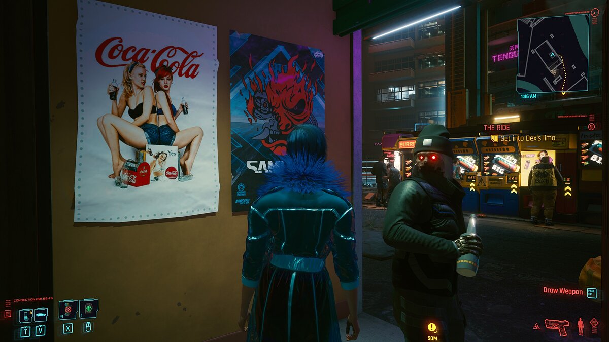 Cyberpunk 2077 — Плакаты кока-колы как в фильме «Бегущий по лезвию 2049»