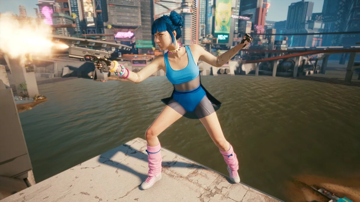 Cyberpunk 2077 — Персонаж «Голубая луна»