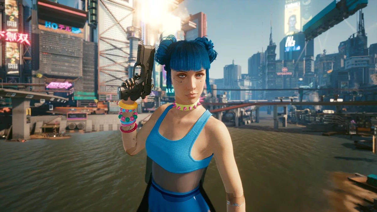 Cyberpunk 2077 — Персонаж «Голубая луна»