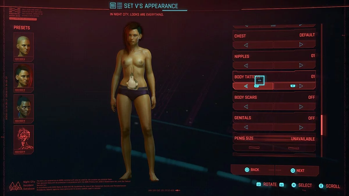 Cyberpunk 2077 — Татуировка «Большой Чунгус»