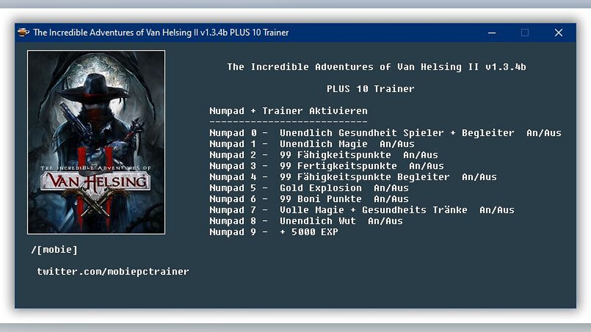 Incredible Adventures of Van Helsing 2 — Трейнер (+10) [1.3.4b]