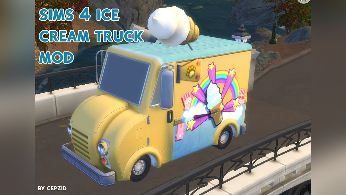 The Sims 4 — Функциональный грузовичок с мороженым