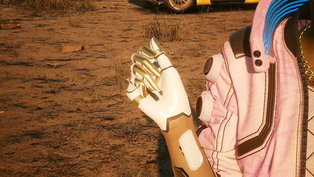 Cyberpunk 2077 — Кибернетическая рука Альт с золотыми пальцами