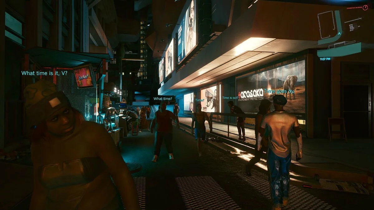 Cyberpunk 2077 — Чистая мини-карта