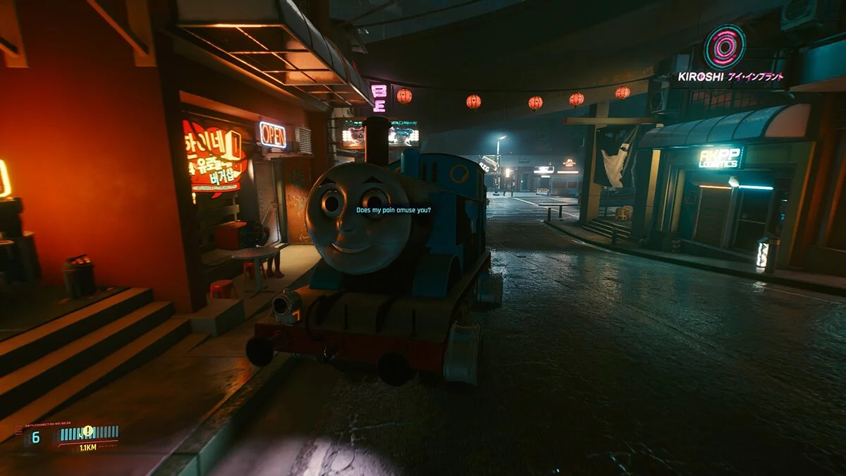 Cyberpunk 2077 — Паровозик Томас