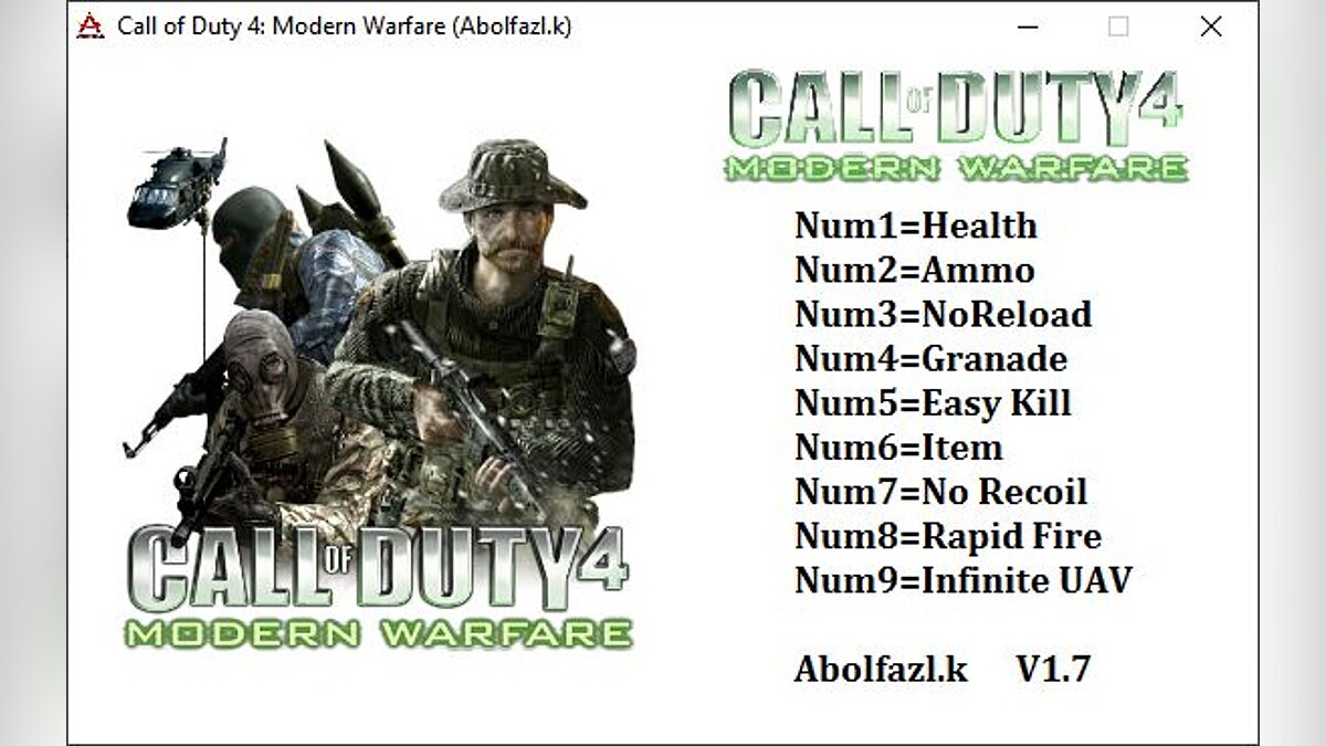 Call of Duty: Modern Warfare — Трейнер (+9) [v1.7]