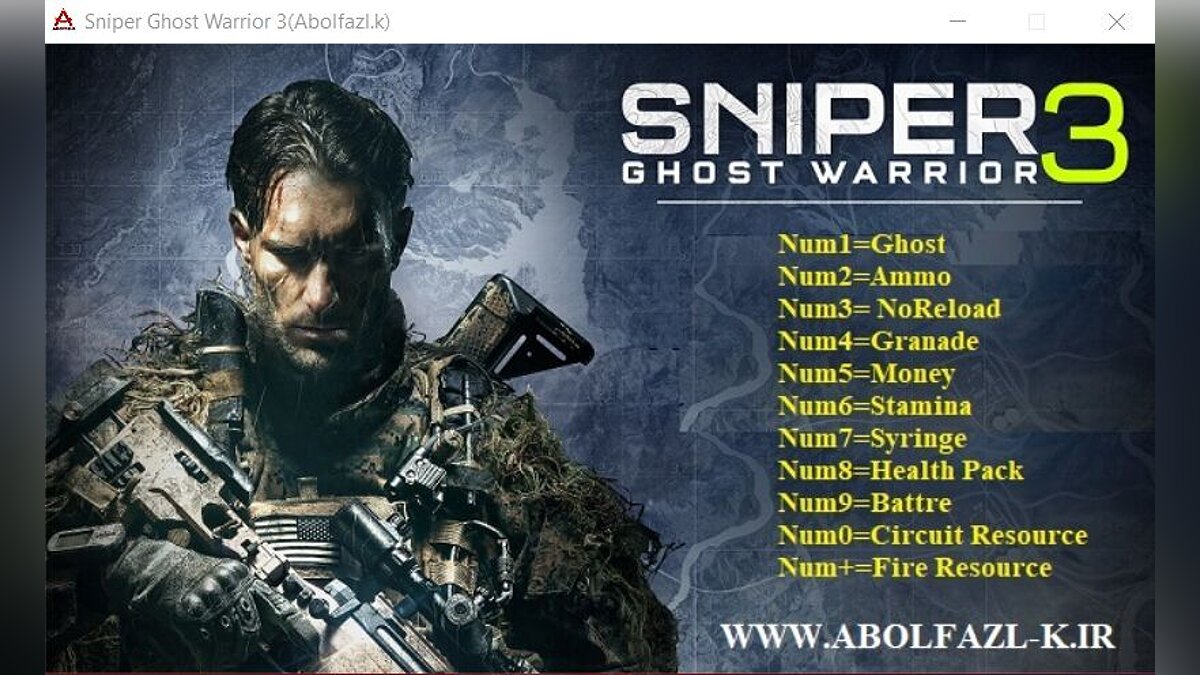 Sniper: Ghost Warrior 3 — Трейнер (+11) [v1.08]