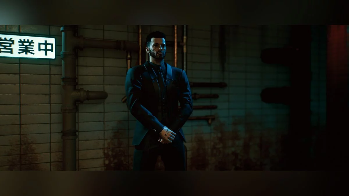 Cyberpunk 2077 — Мистер Уик - полностью черный костюм