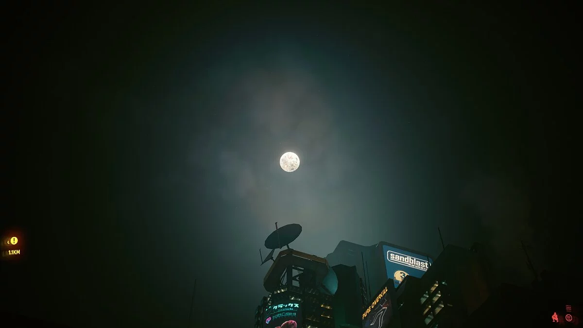 Cyberpunk 2077 — Лицо на Луне