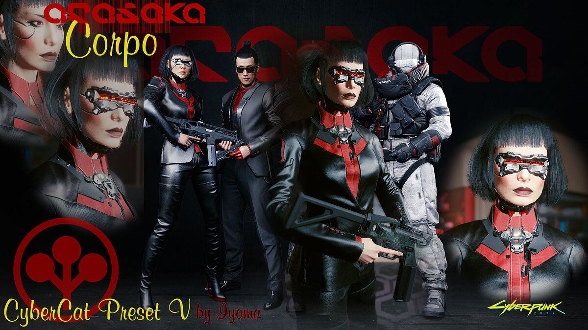 Cyberpunk 2077 — Пресет для Ви в костюме Арасака
