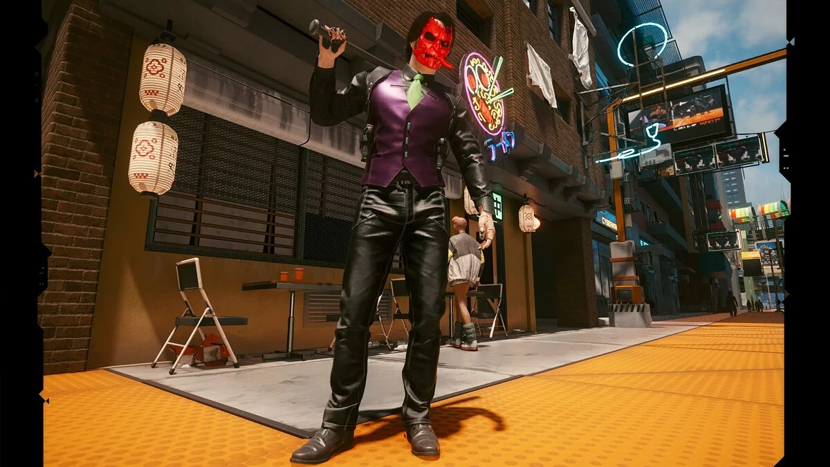 Cyberpunk 2077 — Светящаяся маска