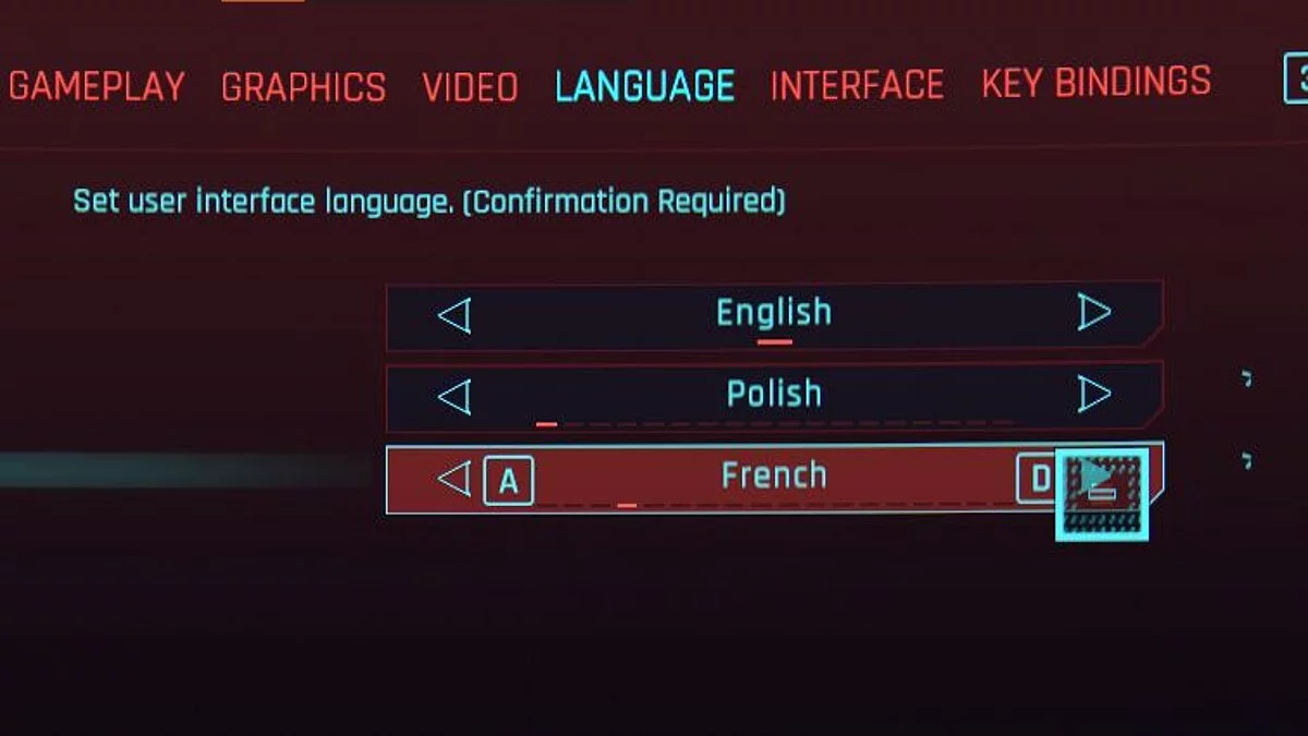 Cyberpunk 2077 — Патч языковых настроек