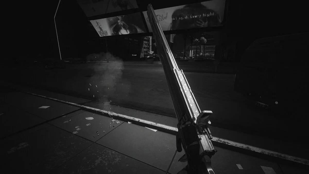 Cyberpunk 2077 — Увеличенный хромированный револьвер