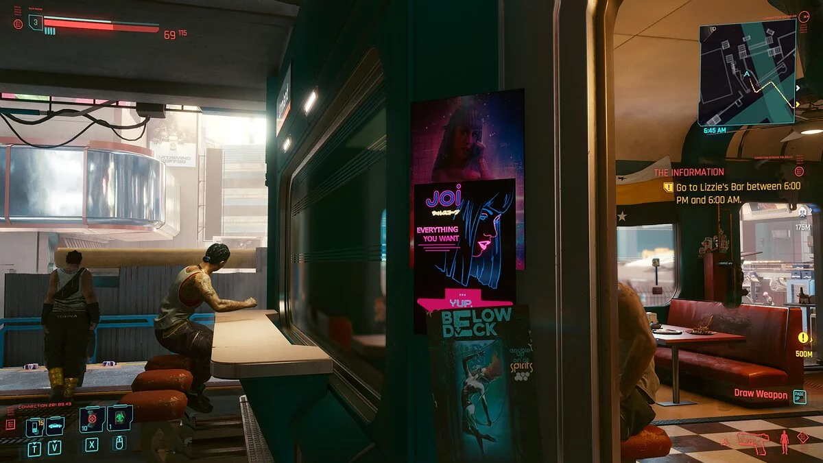 Cyberpunk 2077 — Плакат в стиле «Бегущий по лезвию»