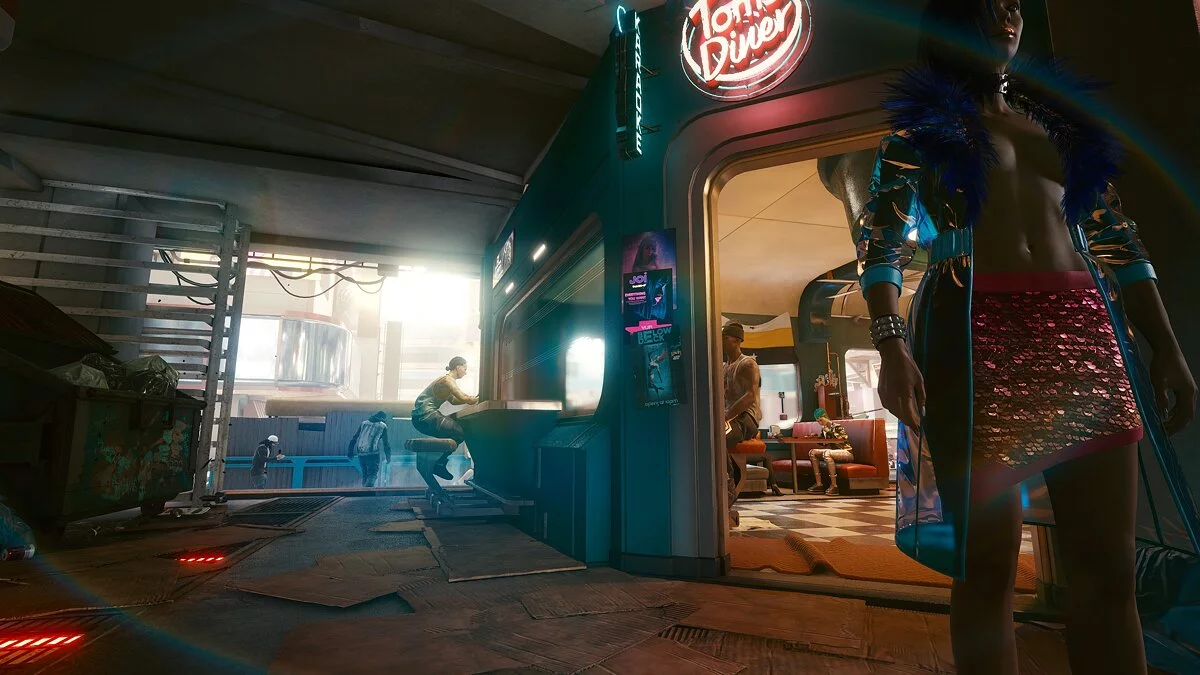 Cyberpunk 2077 — Плакат в стиле «Бегущий по лезвию»