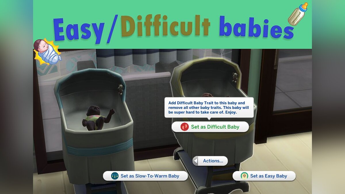 The Sims 4 — Черты характера для младенцев
