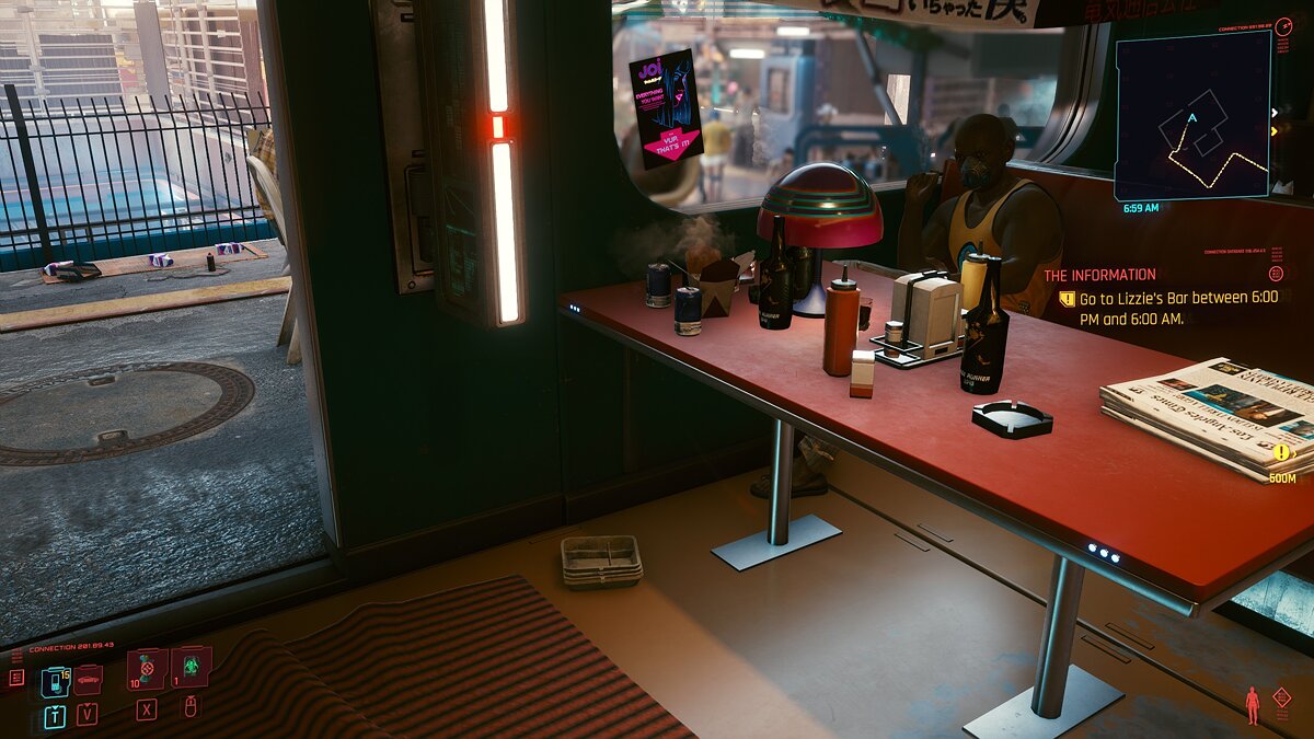 Cyberpunk 2077 — Бутылка виски в стиле «Бегущего по лезвию»