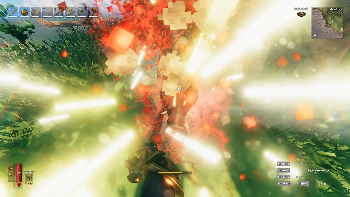 Valheim — Вид от первого лица