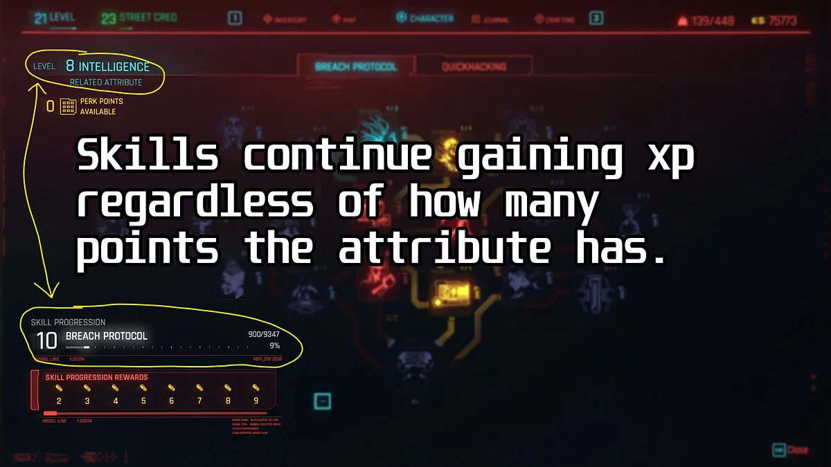 Cyberpunk 2077 — Навыки всегда получают опыт