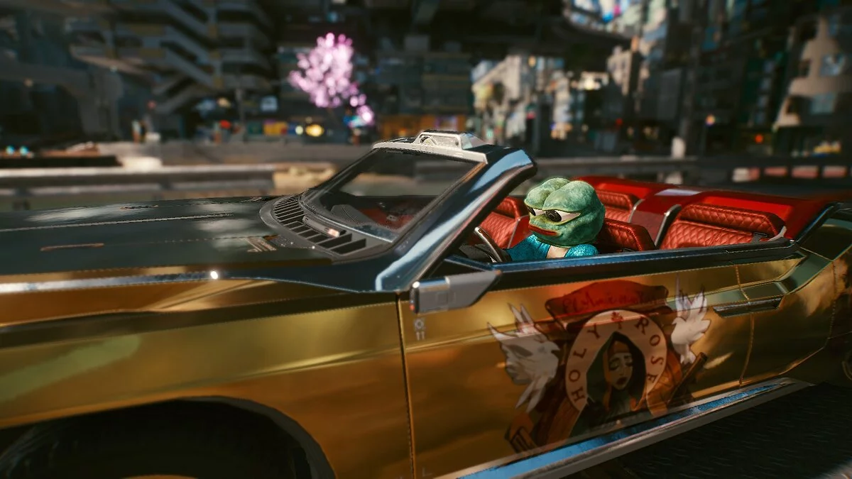 Cyberpunk 2077 — Маска лягушки-мема Пепы