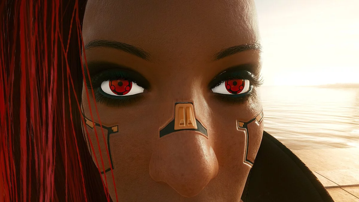 Cyberpunk 2077 — Глаза как в аниме «Наруто»