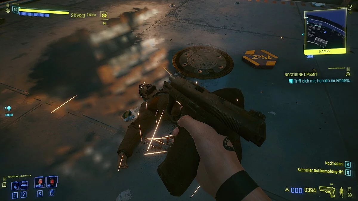 Cyberpunk 2077 — Пистолет «Цунами» вместо P99